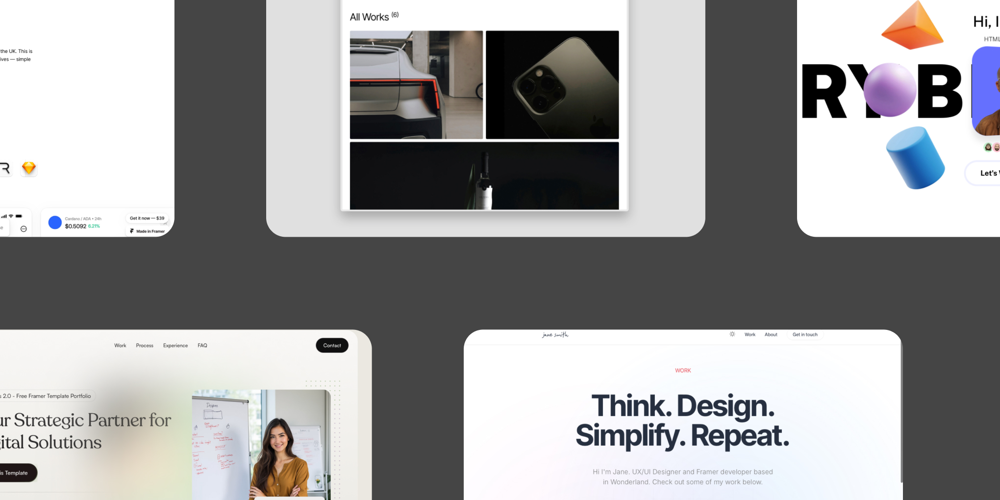 10+ Best Framer Portfolio Templates for UI/UX Designers