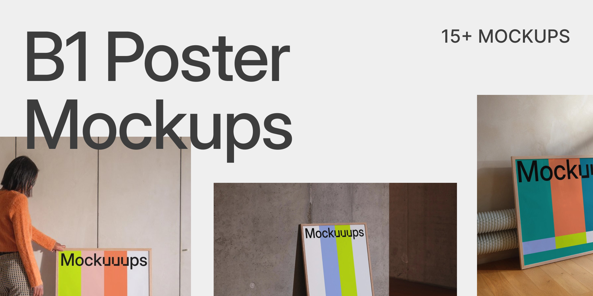 20+ B1 Poster Mockups for Designers Who Don't Use Photoshop