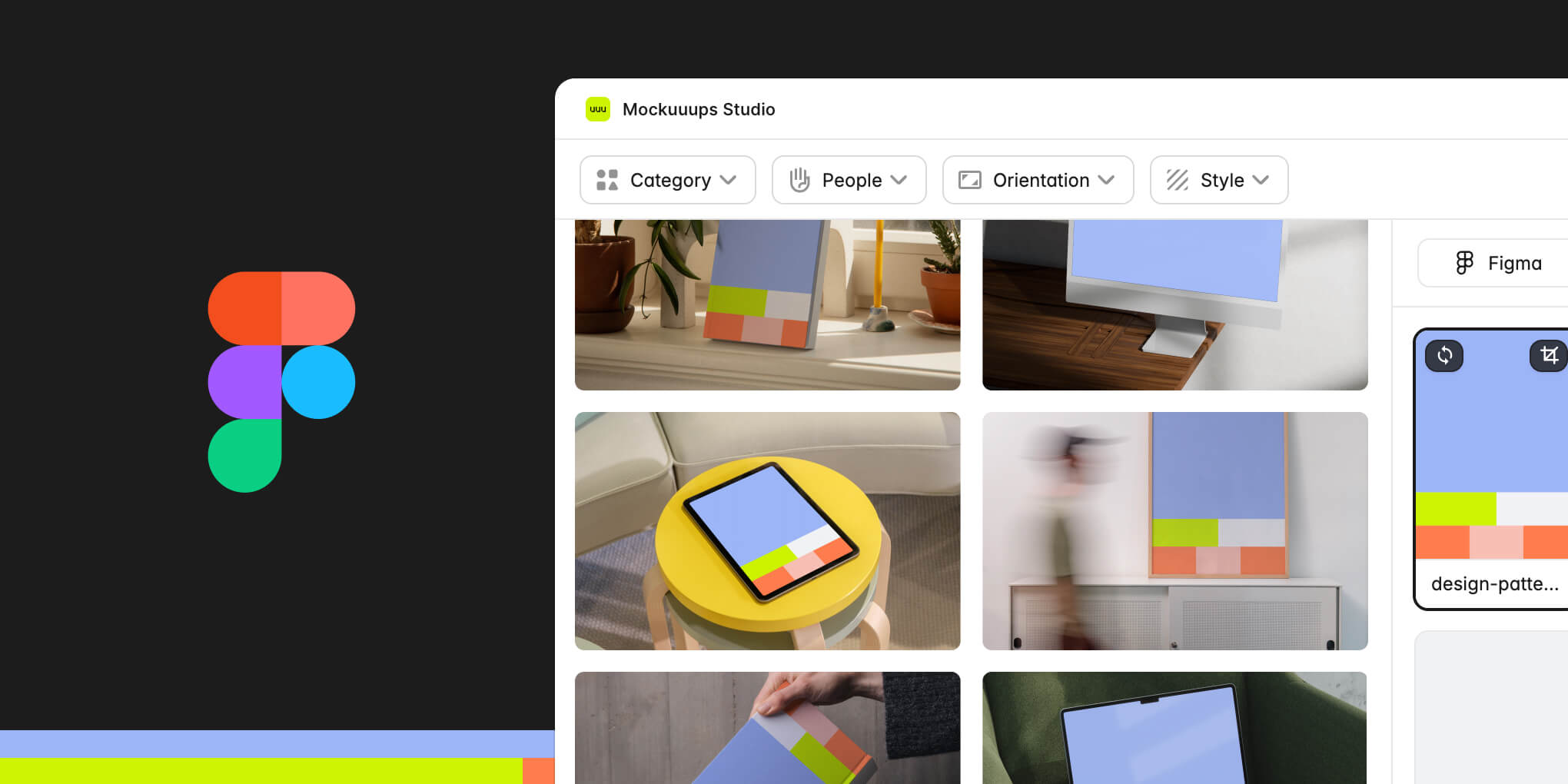 Figma mockup plugin update: Print mockups, frame picker, and more
