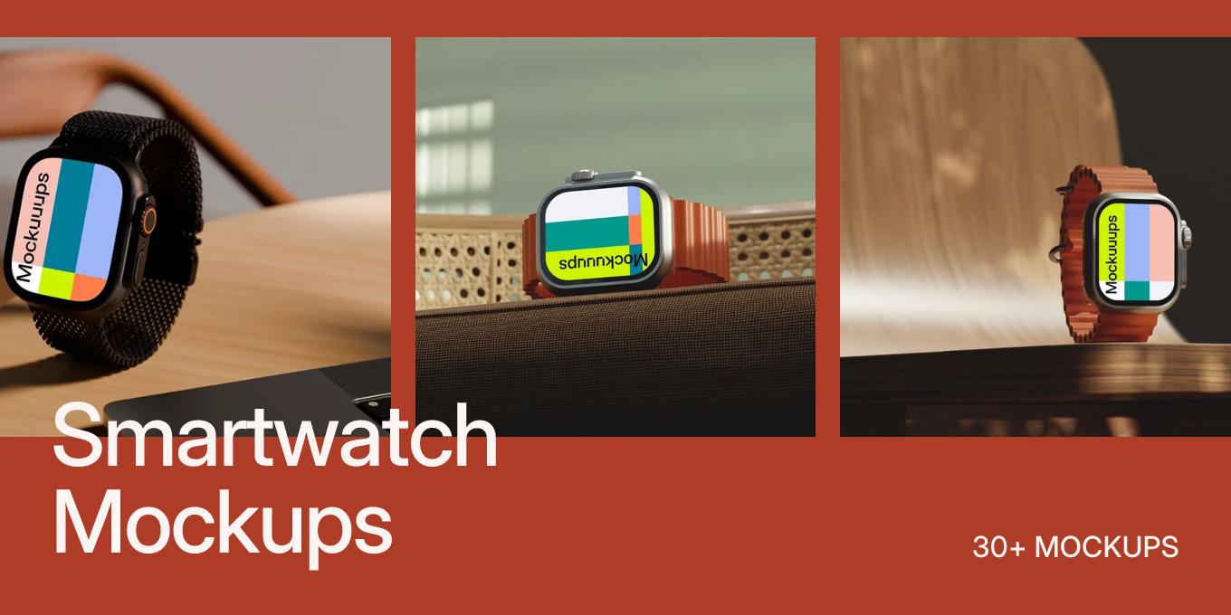 30+ Best Smartwatch Mockups for App and Brand Designers