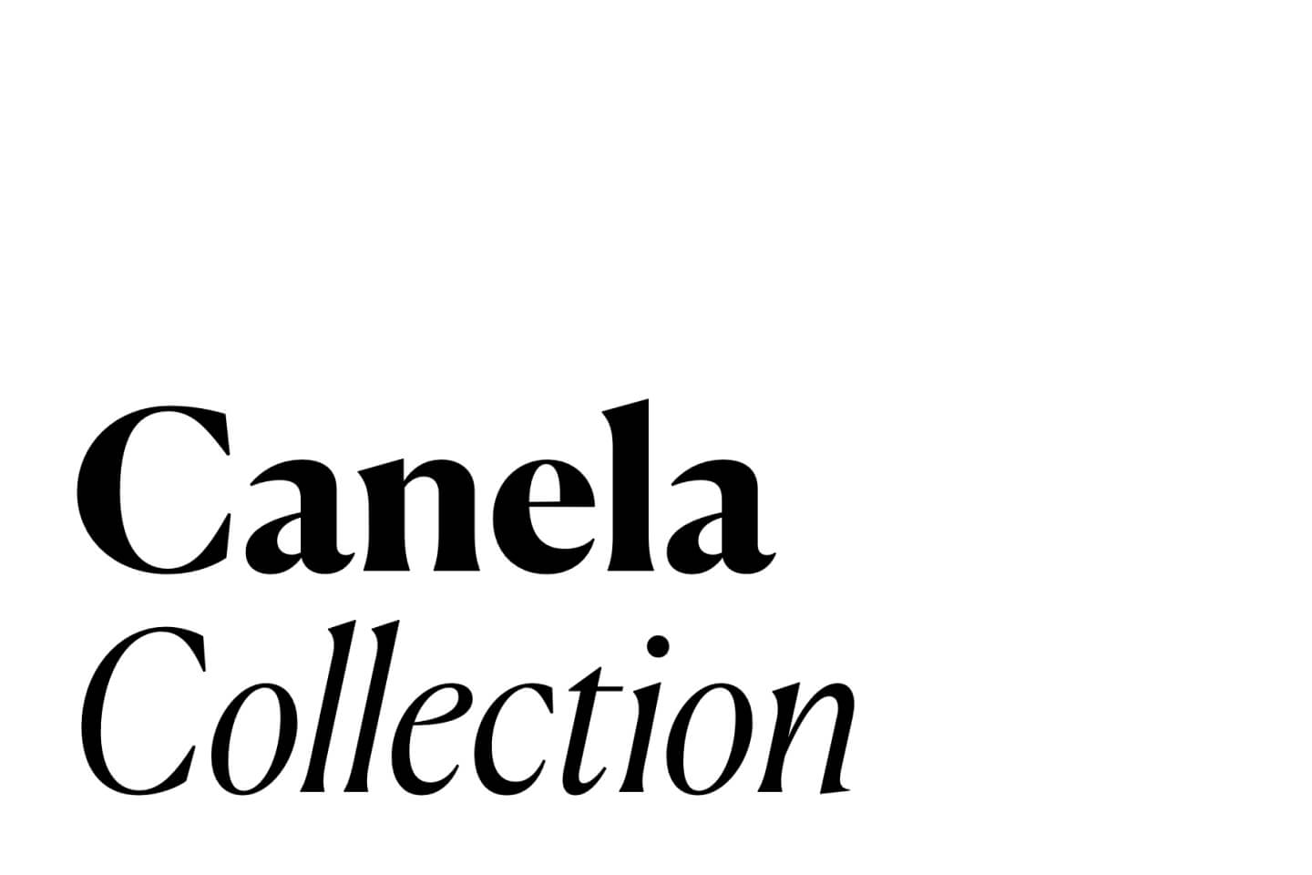 Canela font logo preview – high-contrast serif for elegant logos