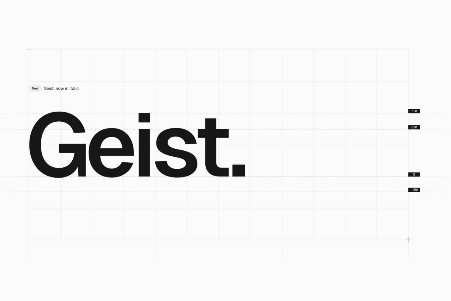 Geist font logo preview – modern geometric sans-serif for tech branding