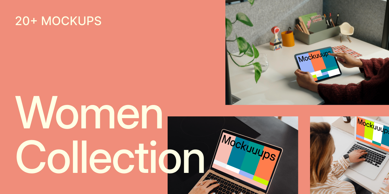 20+ Women in Tech Device Mockups for Inclusive Design