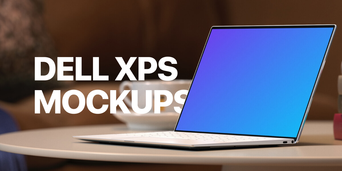 14 Dell XPS Mockups to showcase your website designs