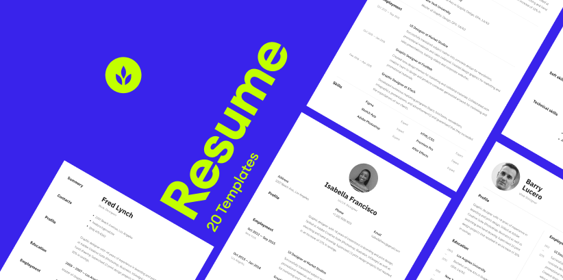 Resume Template for Figma by Craftwork