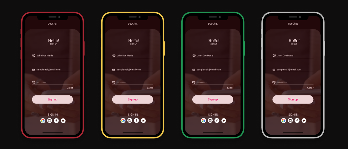 Multi Color Mockup iPhone 11