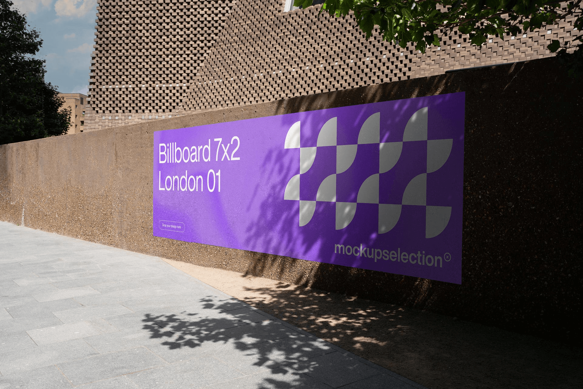 Billboard on a wall in London