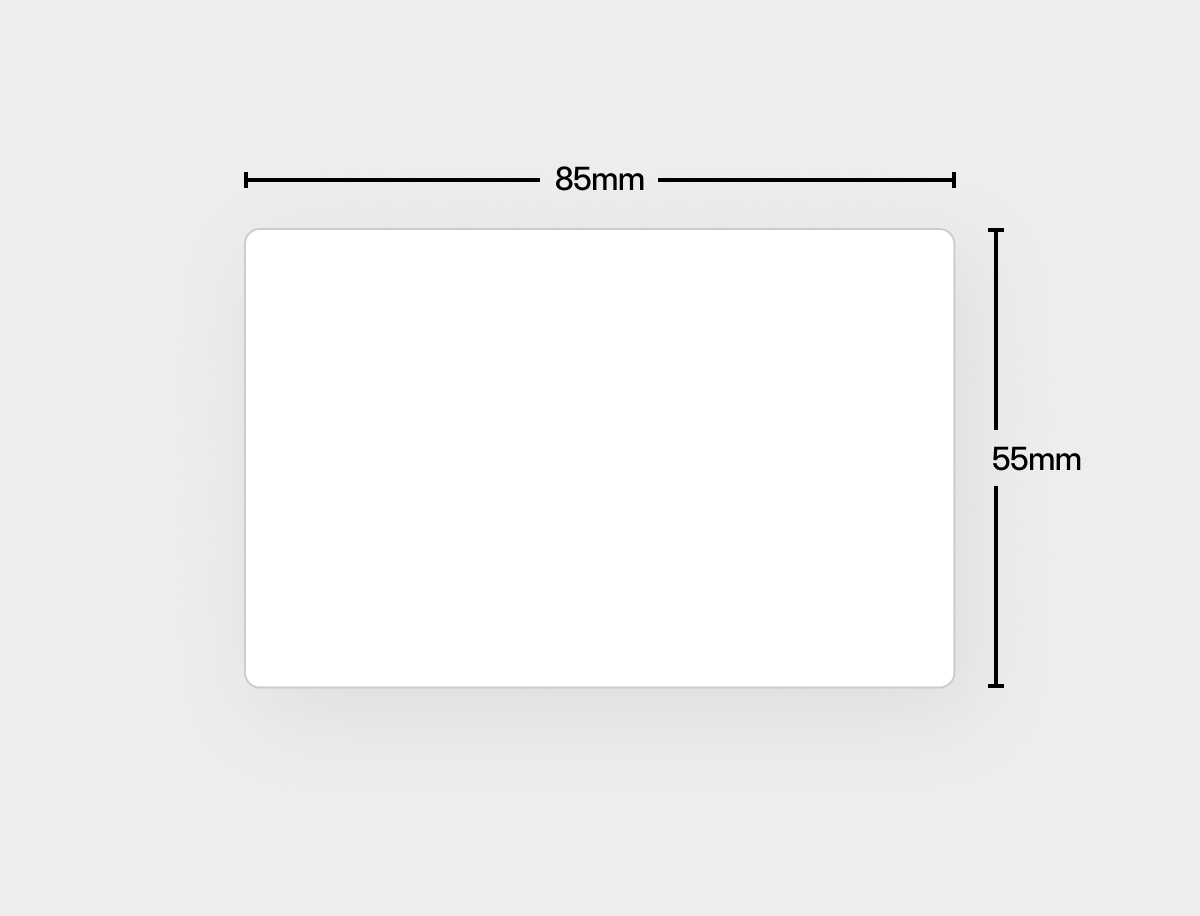 EU Business Card Size