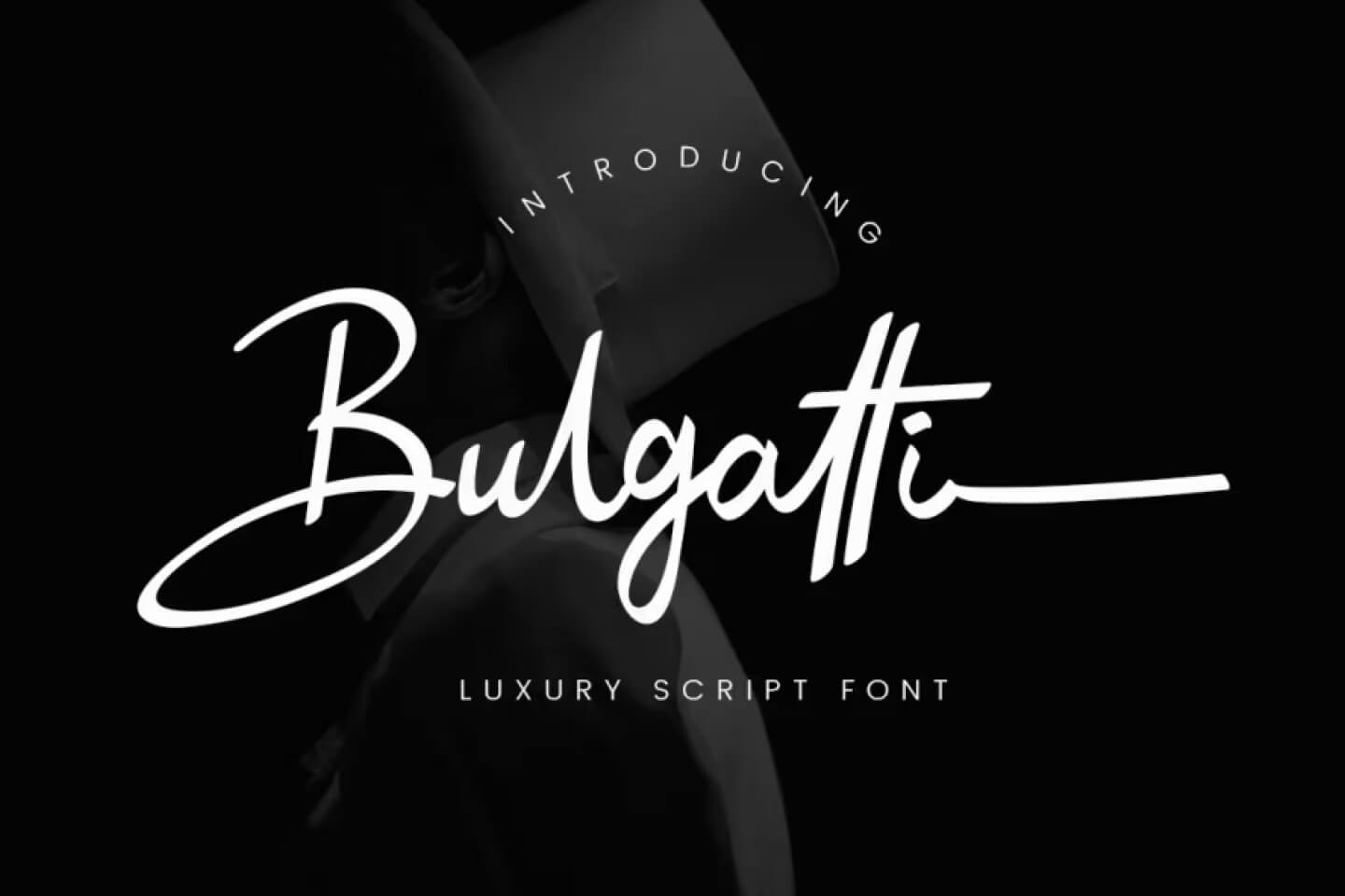 Bulgatti font logo preview – elegant handwritten script for logos