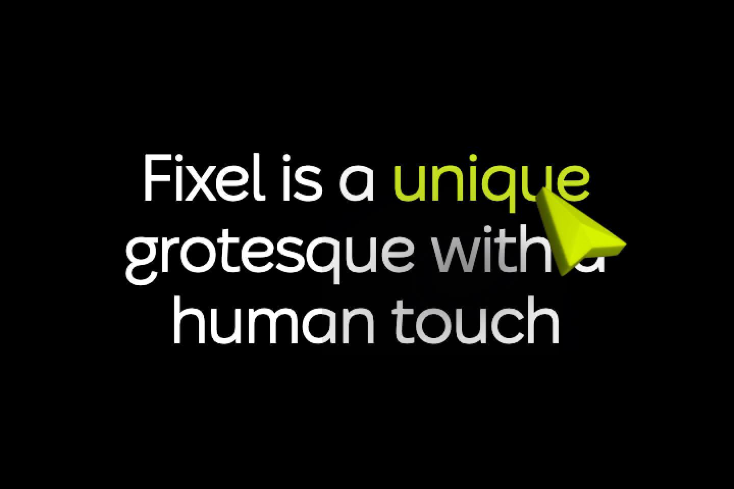 Fixel font logo preview – clean geometric font for scalable branding