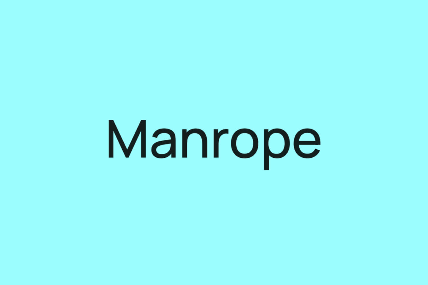 Manrope font logo preview – semi-geometric sans-serif for impactful logos
