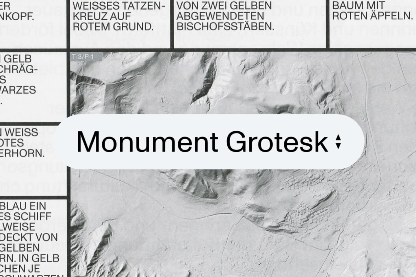 Monument Grotesk font logo preview – sturdy, unconventional sans-serif for logos