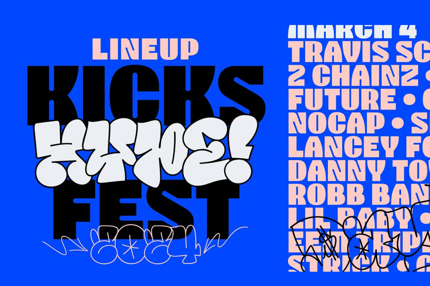 New Kids font logo preview – urban, expressive street art style for logos