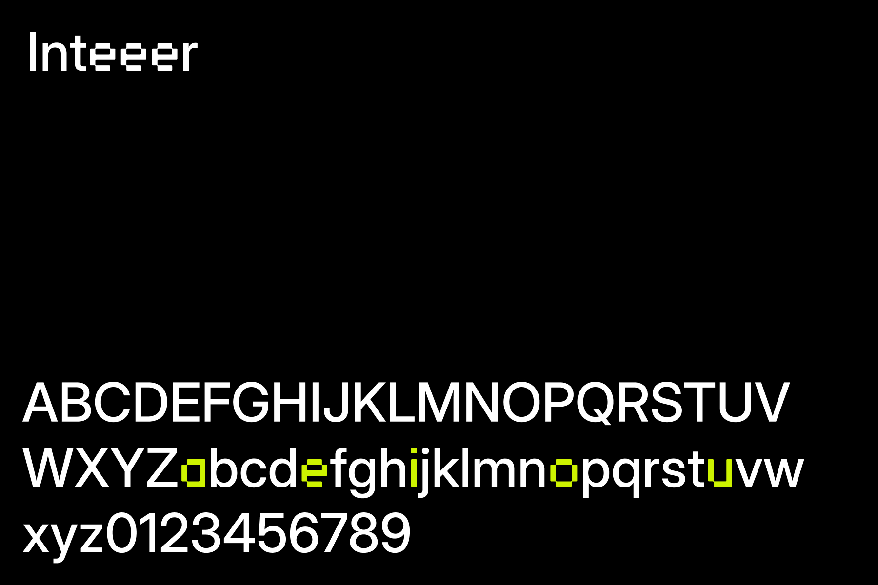 Mockuuups custom typography showing transformation from Inter font to Inteeer with modified vowel characters