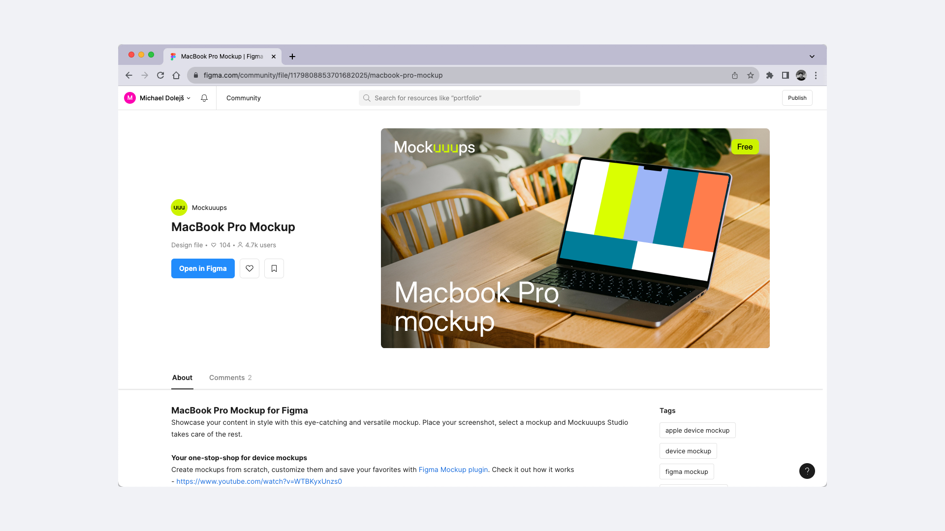 Rebranded Figma Mockuuups Profile
