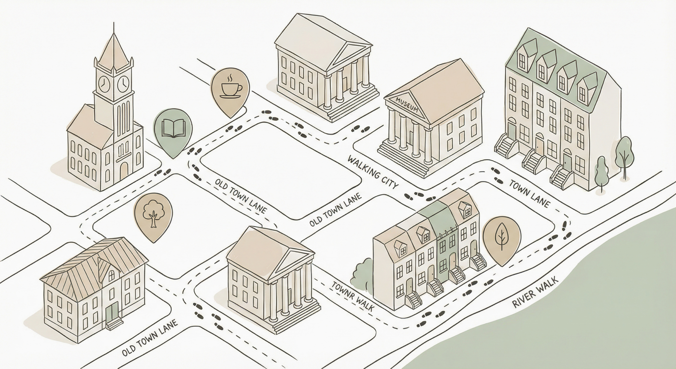 Design walk map gift idea for UI UX designers