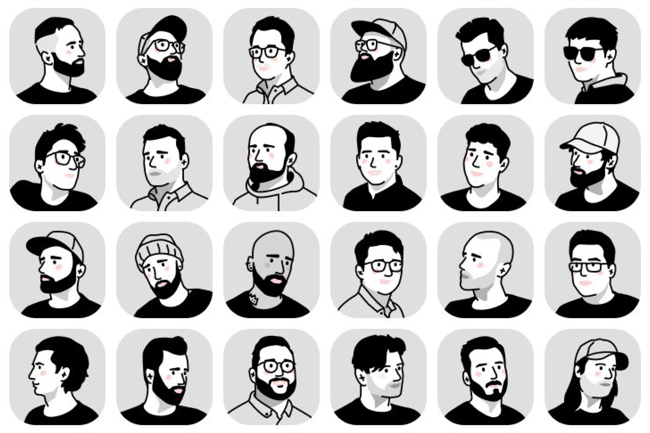 Custom avatar gift for designer portfolio social profiles