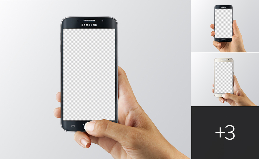 Samsung Galaxy S6 Studio Mockups
