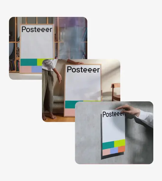 Edit B2 Poster mockup to match your style