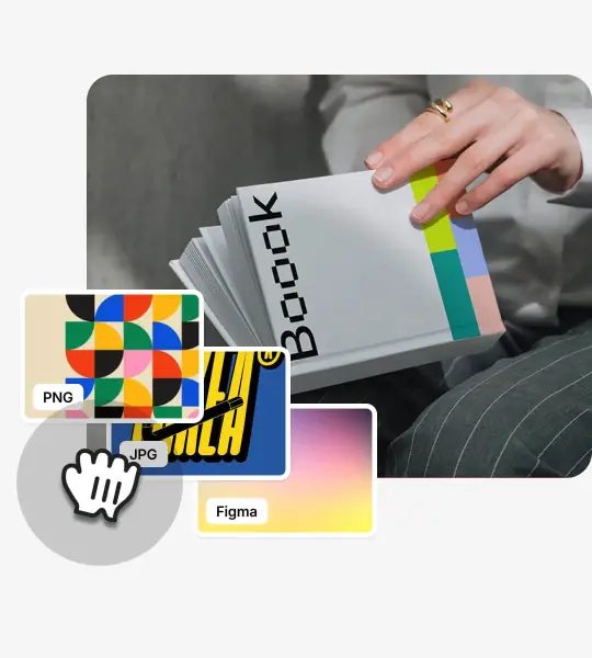 Edit Softcover Book mockup to match your style