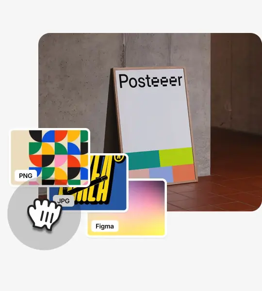 Edit B1 Poster mockup to match your style