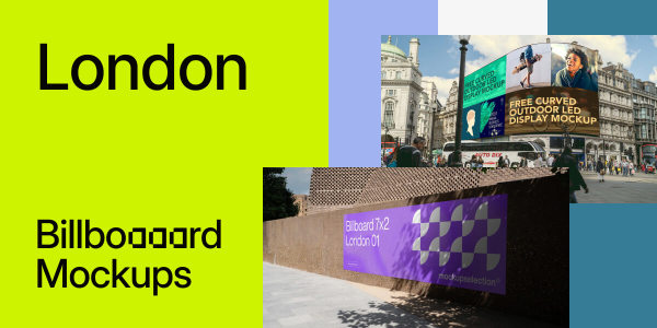 15+ London Billboard Mockups for Designers [Free & Paid]