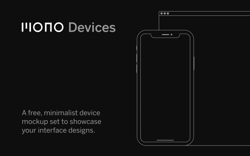 Mono Device Mockups for Figma