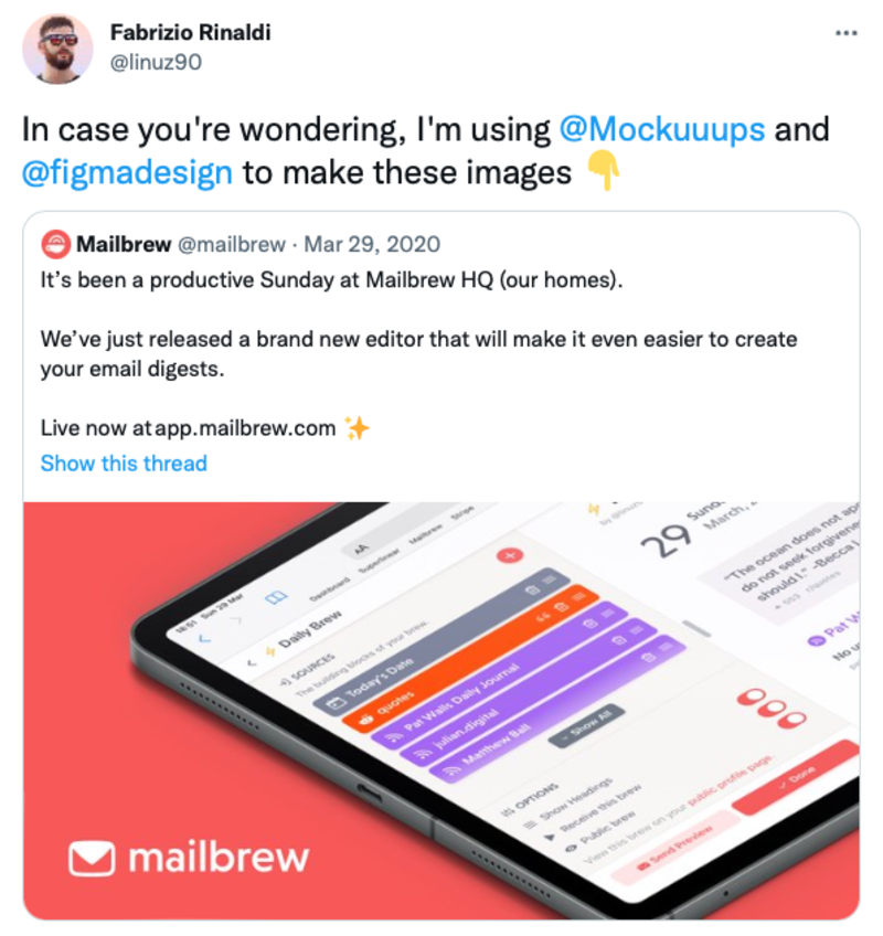 Usage of Mockuuups Studio Figma plugin