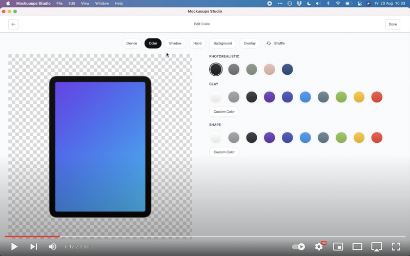 How to create custom tablet mockups