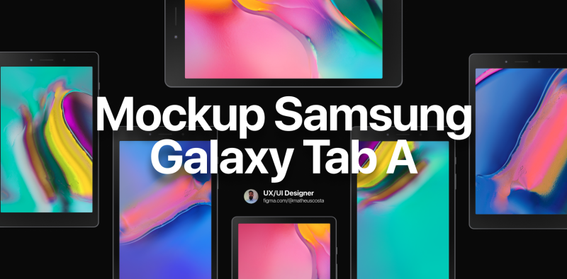 Samsung Galaxy Tab A Mockup for Figma