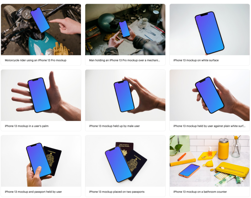 iPhone 13 Mockups for Figma