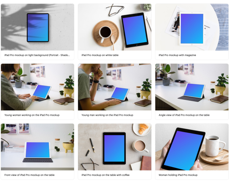 iPad Pro Mockups for Figma