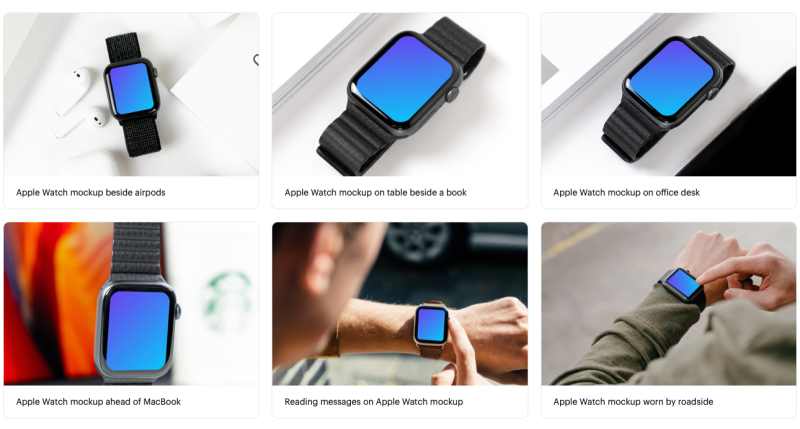 Apple Watch mockups for Figma