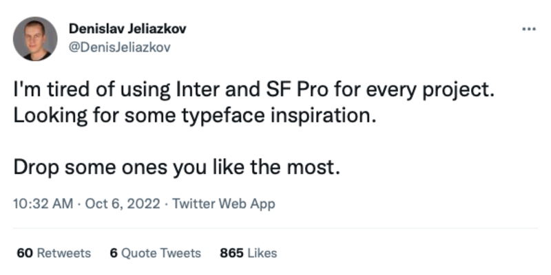 SF Pro and Inter font alternatives