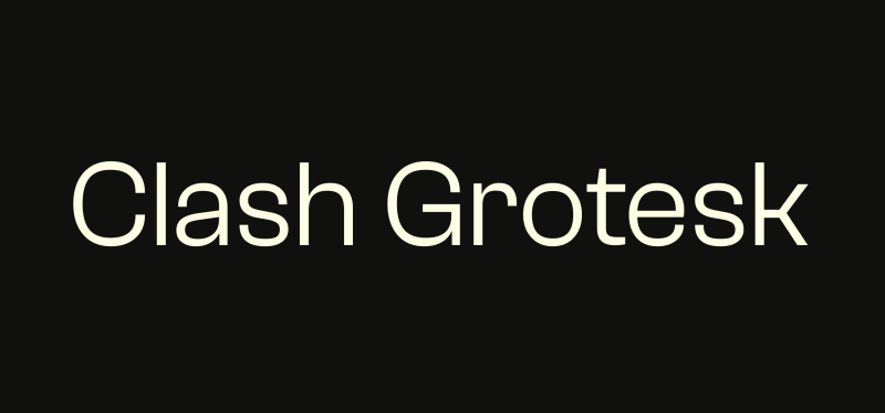 Clash Grotesk