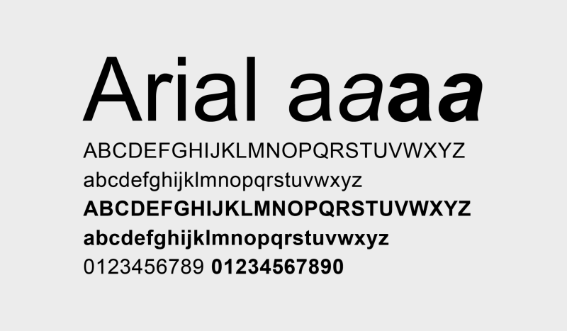 Arial Font