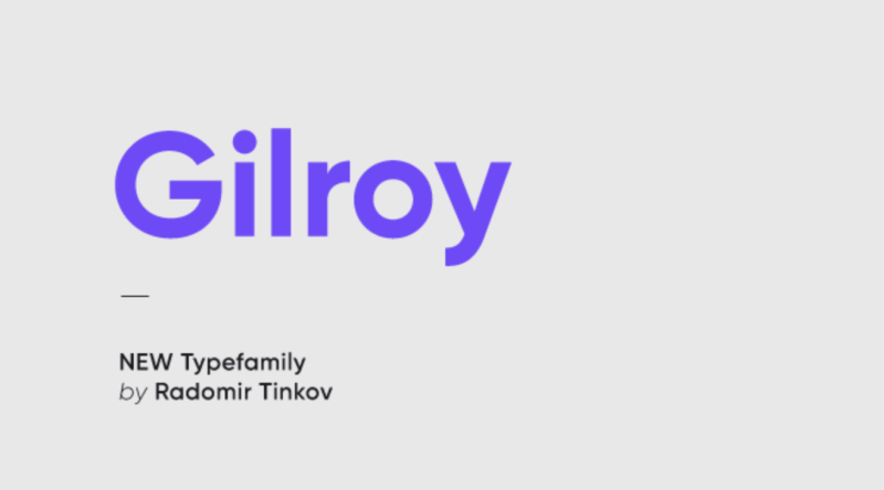 Gilroy шрифт