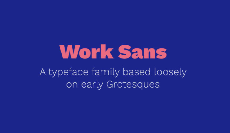 Work Sans Font