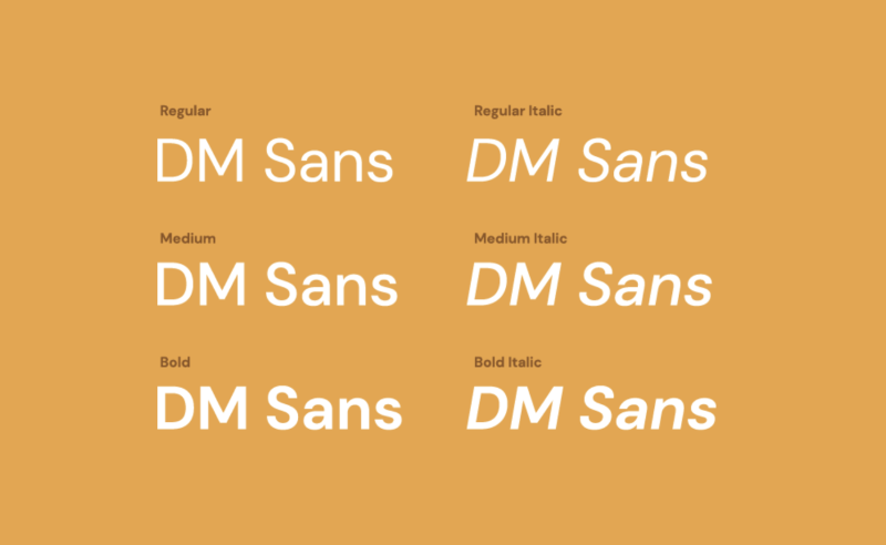 DM Sans Font