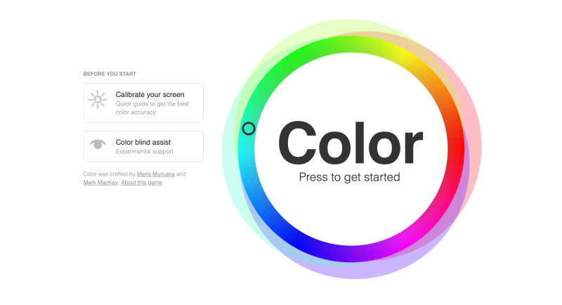 Color game for UI/UX designers