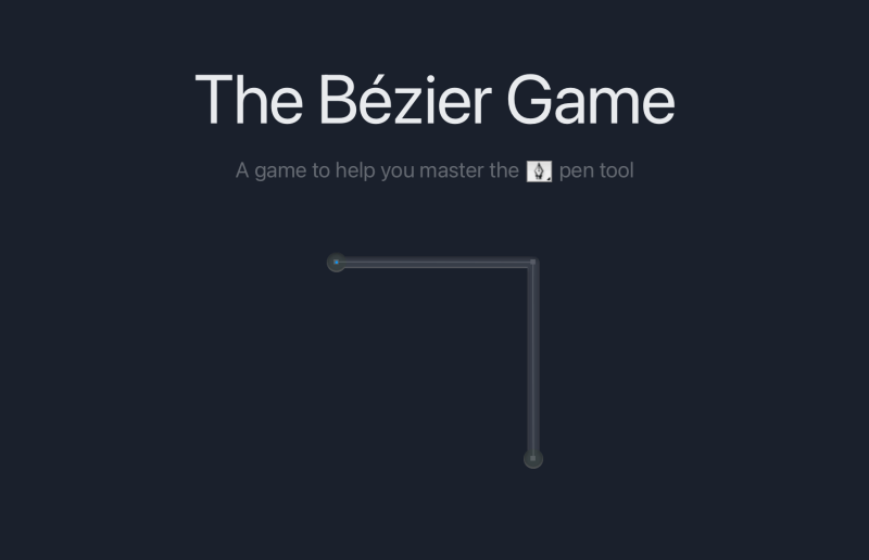 Mini-game to help you learn pen tool - The Bézier Game