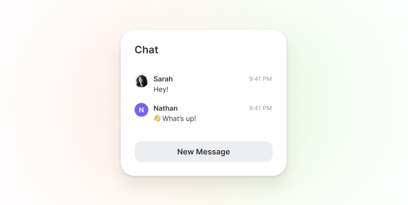 Screenshot of lil chat widget for Figma