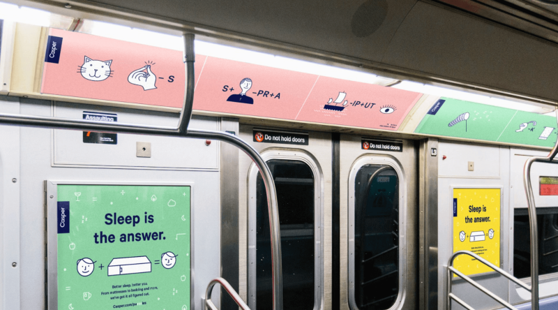 Casper Campaign in New York City's subway