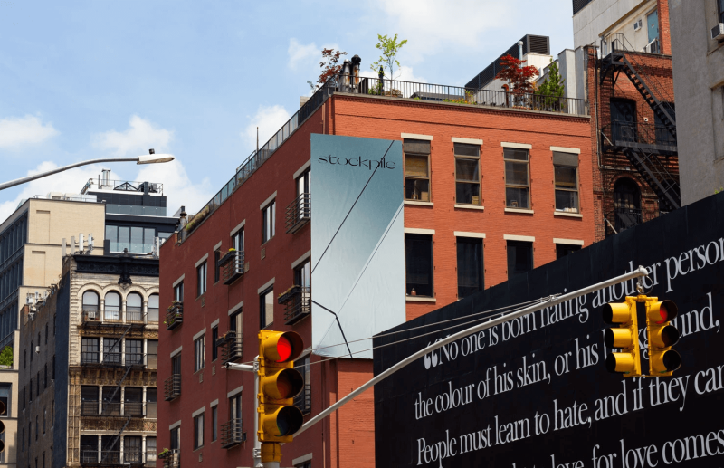 SoHo Building Billboard Mockup