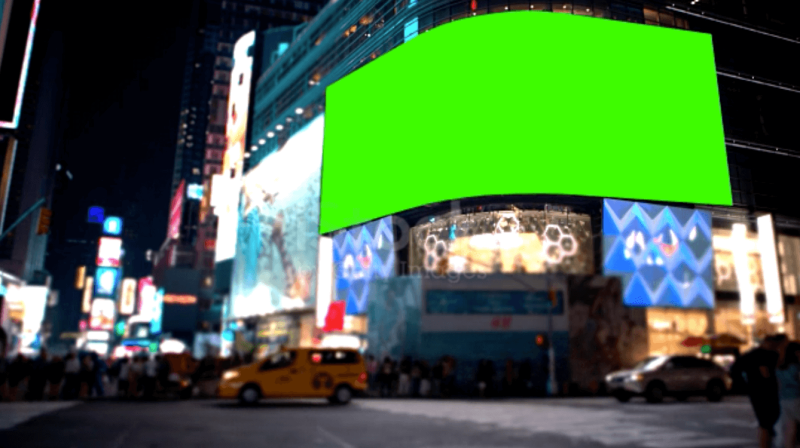 Times Square Video Mockup