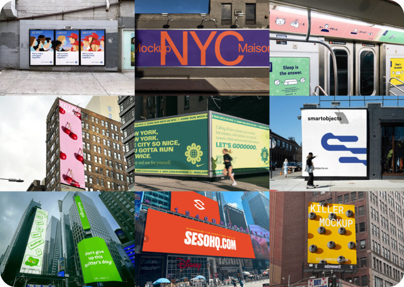 Preview of New York Billboard Mockups