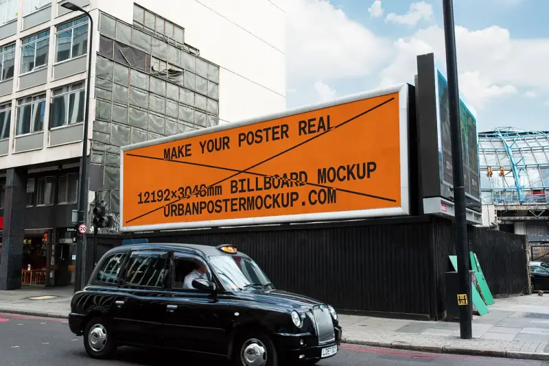 Large roadside billboard in London