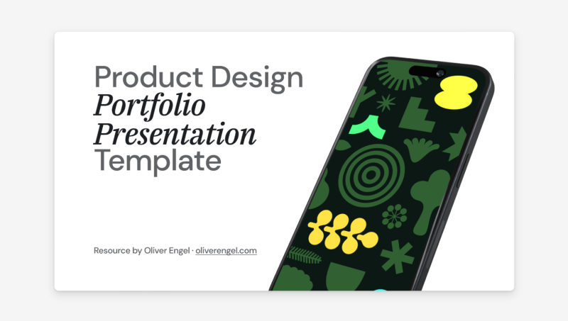 Product Design Portfolio Presentation for Figma Slides