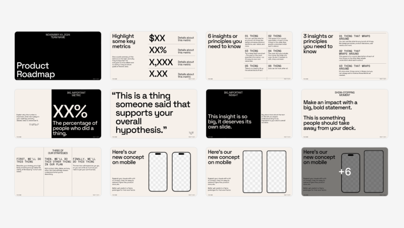 Product Roadmap Template for Figma Slides