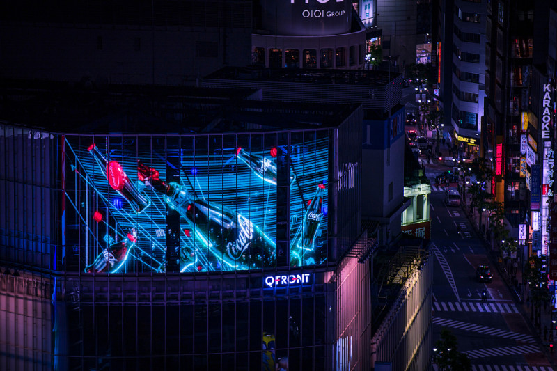 Shibuya Coke Vision billboard in Tokyo